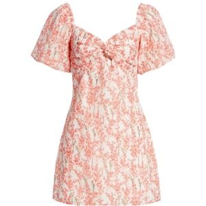 Adelyn Rae Collen Floral Eyelit Minidress - Size S